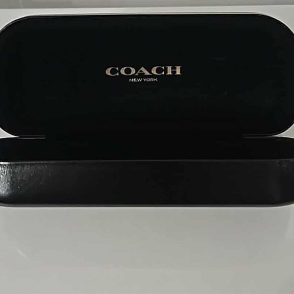 Coach Accessories - black Coach clamshell dome top hard sunglasses case.